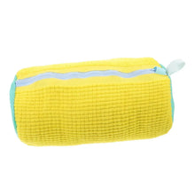 Load image into Gallery viewer, Durable Shoe Washing Machine Bag – Yellow &amp; Blue Zipper | Protective Laundry Wash Bag for Sneakers &amp; Casual Shoes
