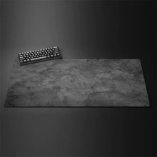 Load image into Gallery viewer, Gray XXL Gaming Mouse Pad – Extended Non-Slip Desk Mat with Overlocked Edges for Keyboard &amp; Computer Setup
