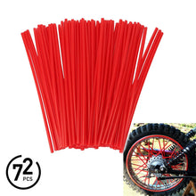Load image into Gallery viewer, 72pcs Bicycle Wheel Spoked Protector Wraps 24cm Wheel Rim Spoke Wrap Kit for Motorcycle Bike Color Rims Skin Trim Covers Pipe
