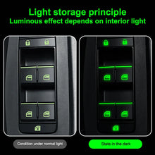 Load image into Gallery viewer, 18 pcs/set Luminous Automobile Interior Stickers Universal Car Windows Control Panel Decals Auto Door Window Lift Button Sticker
