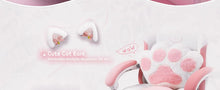 Load image into Gallery viewer, Gaming Chair, Cute with Cat Ears Paw Lumbar and Cushion,Ergonomic Computer Chair with Footrest, Reclining, Computer Chair
