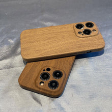 Load image into Gallery viewer, Ultra thin Vintage Wood Texture Phone Case For iPhone 14Plus 13Pro 14 13 12 Pro Max Lens protection anti-skid Soft Cover Wooden Smartphone case For iPhone
