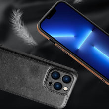 Load image into Gallery viewer, Luxury PU leather Phone Case For iPhone 14 13 Pro Max 12Pro 11Pro Max 13 12 Pro XS MAX XR X SE 7 8 plus Fashion Back Cover Leather Back Case for iPhone 14 Pro  Shockproof Cover for iPhone
