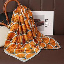 Load image into Gallery viewer, Luxury Satin Silk Square Scarf – Shawl, Hijab &amp; Fashion Wrap 2023
