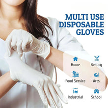 Load image into Gallery viewer, White Nitrile Disposable Gloves – Powder-Free, Latex-Free Household Use
