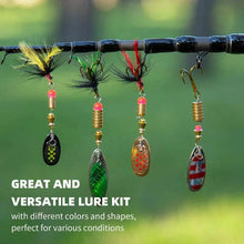 Load image into Gallery viewer, Metal Spoon Spinner Lure Set (10pcs) – 2–8g Fishing Spoonbait Crankbait Wobblers for Pike, Bass, Trout &amp; Saltwater Freshwater Fishing
