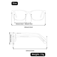Load image into Gallery viewer, BARCUR Trendy Fashionable Square Reading Glasses Anti-Fatigue Lightweight PC Frame with AC Lens - Fashionable Multiple Degree Glasses for Summer and Men and Women
