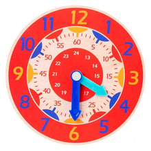 Load image into Gallery viewer, Montessori Wooden Clock Time Learning Toy
