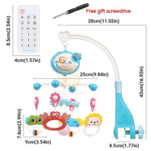 Load image into Gallery viewer, Baby Crib Mobile Rotating Musical Projector Night Light
