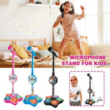 Load image into Gallery viewer, Kids Microphone Stand Toy, Portable Children's Karaoke Electronic, Durable Party Karaoke Microphone Stand, Kids Karaoke Machine
