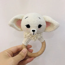将图片加载到图库查看器，Baby Security Blanket Towel Feeding Bib Soft Towel Cotton Burping Cloth Infant Shower Gift Knitted Lovely Animal Rattle Sleep To
