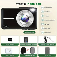 Load image into Gallery viewer, DC403 44MP HD Digital Camera 16X Digital Zoom Cameras Support For Taking Photos Recording Videos For Thanksgiving New Year Gifts
