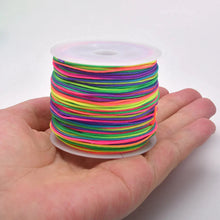 Load image into Gallery viewer, 50 Yards 0.8mm Braided Nylon Cord – Durable Satin String for Jewelry Making, Beading, Macrame, Chinese Knot &amp; DIY Crafts
