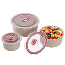 Load image into Gallery viewer, 3PCS Bento Food Storage Containers – Microwaveable Meal Prep Box
