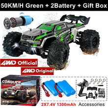 Load image into Gallery viewer, 4WD RC Off-Road Car - 1:16 High-Speed Brushless Truck, 50-80KM/H, 4x4 Drift Racing Toy for Kids &amp; Adults
