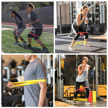 将图片加载到图库查看器，Portable Fitness Workout Equipment Rubber Resistance Bands Yoga Gym Elastic Gum Strength Pilates Crossfit Women Weight Sports
