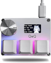 Load image into Gallery viewer, O3C SayoDevice OSU O3C Rapid Trigger Hall Switches Magnetic Pink Switches Keyboard With Knob Screen Copy Paste Shotcut
