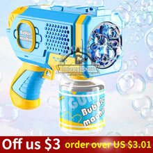 Load image into Gallery viewer, Astronaut Automa Bubble Machine for Children Bubble Gun Rocket Launcher Bubble Blower for Kids Soap Bubble Maker Summer Toys
