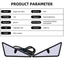 Load image into Gallery viewer, 2pcs LED Devil's Eye License Plate Light - Universal Headlight Decoration for Cars &amp; Motorcycles
