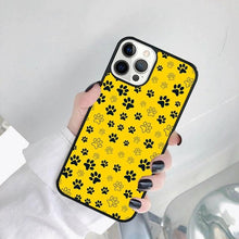 将图片加载到图库查看器，Dog Foot Print Colorful Pattern Phone Case For Iphone 14 Se 2020 Xr Xs 11 12 13 Mini Pro Max 6 7 8 Plus  Ultra Designer Printed Hard Back Case
