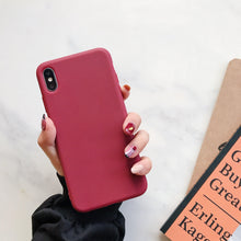 将图片加载到图库查看器，Ultra Thin Slim Fit Soft Grip Anti-Scratch Protective Cover Thicker Candy Phone Case for iPhone Soft Silicon Back Phone Cover for iPhone 12 13 Pro Max iphone Case
