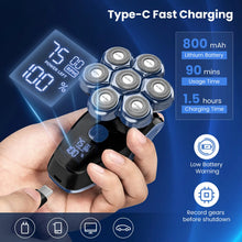Load image into Gallery viewer, 5 in 1 Electric Head Shaver for Bald Men 7D Floating Cutter Beard Trimmer Clipper Waterproof Shaving Men Grooming Kit
