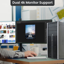 Load image into Gallery viewer, HP Tower Desktop Business PC Intel 3.10GHz 500GB HDD with 19" LED Wifi Speakers Windows 11
