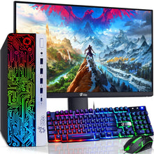 Load image into Gallery viewer, HP ProDesk 600 G3 Business Desktop Intel 3.60GHz with 22 Inch RGB LED and Mouse Keyboard
