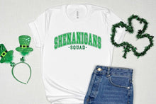 Load image into Gallery viewer, Shenanigans Squad Unisex Bamboo/Cotton Graphic T-Shirt
