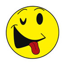 Load image into Gallery viewer, WINKING HAPPY FACE Glitter Temporary Tattoo 2x2
