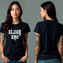 将图片加载到图库查看器，Glow in the Dark Elder Emo Black Tee Shirt
