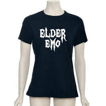 将图片加载到图库查看器，Glow in the Dark Elder Emo Black Tee Shirt
