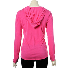 Load image into Gallery viewer, Body Candy Logo Pink Frost Tapered Long Sleeve Hoodie
