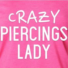 Load image into Gallery viewer, Crazy Piercings Lady Tapered Long Sleeve Hoodie
