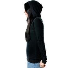 Load image into Gallery viewer, Don't Touch Me Black Tapered Long Sleeve Hoodie
