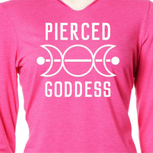 Load image into Gallery viewer, Pierced Goddess Tapered Long Sleeve Hoodie
