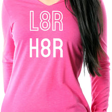 Load image into Gallery viewer, L8R H8R Black Long Sleeve Hoodie

