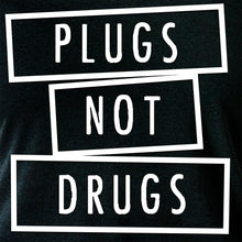 Load image into Gallery viewer, Plugs Not Drugs  Tapered Long Sleeve Hoodie
