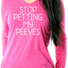 Load image into Gallery viewer, Stop Petting My Peeves Tapered Long Sleeve Hoodie
