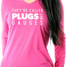 Load image into Gallery viewer, They're Called Plugs NotGs Black Tapered Long Sleeve Hoodie
