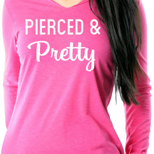 Load image into Gallery viewer, Pierced &amp; Pretty Black Tapered Long Sleeve Hoodie
