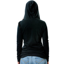 Load image into Gallery viewer, Ain't a Saint Black Long Sleeve Hoodie
