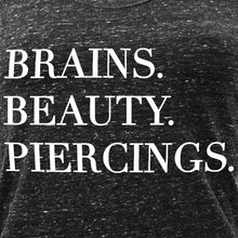 Load image into Gallery viewer, Brains Beauty &amp; Piercings Cosmic Twist Back Tank Top
