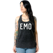 Load image into Gallery viewer, Emo Black Gray Cosmic Twist Back Tank Top
