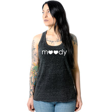 Load image into Gallery viewer, Moody Black Gray Cosmic Twist Back Tank Top
