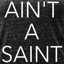 将图片加载到图库查看器，Ain't a Saint Black Gray Cosmic Twist Back Tank Top
