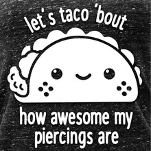 Load image into Gallery viewer, Let's Taco 'bout My Piercings Cosmic Twist Back Tank Top
