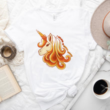 Load image into Gallery viewer, I Believe In Candy-Corns Unicorn White Tee Shirt
