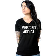Load image into Gallery viewer, Piercing Addict Tapered V-Neck Tee Shirt
