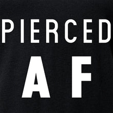 将图片加载到图库查看器，Pierced AF Black Tapered V-Neck Tee Shirt
